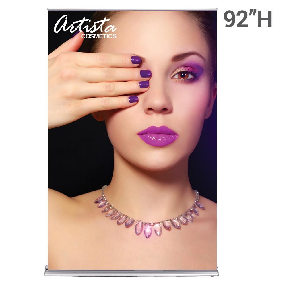 60 in. SilverStep Retractable Banner Stand — Graphic Package / 92 inches
